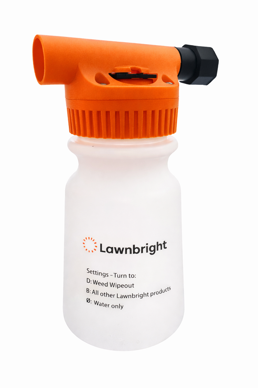 a picture of Lawnbright's re-useable spray canister