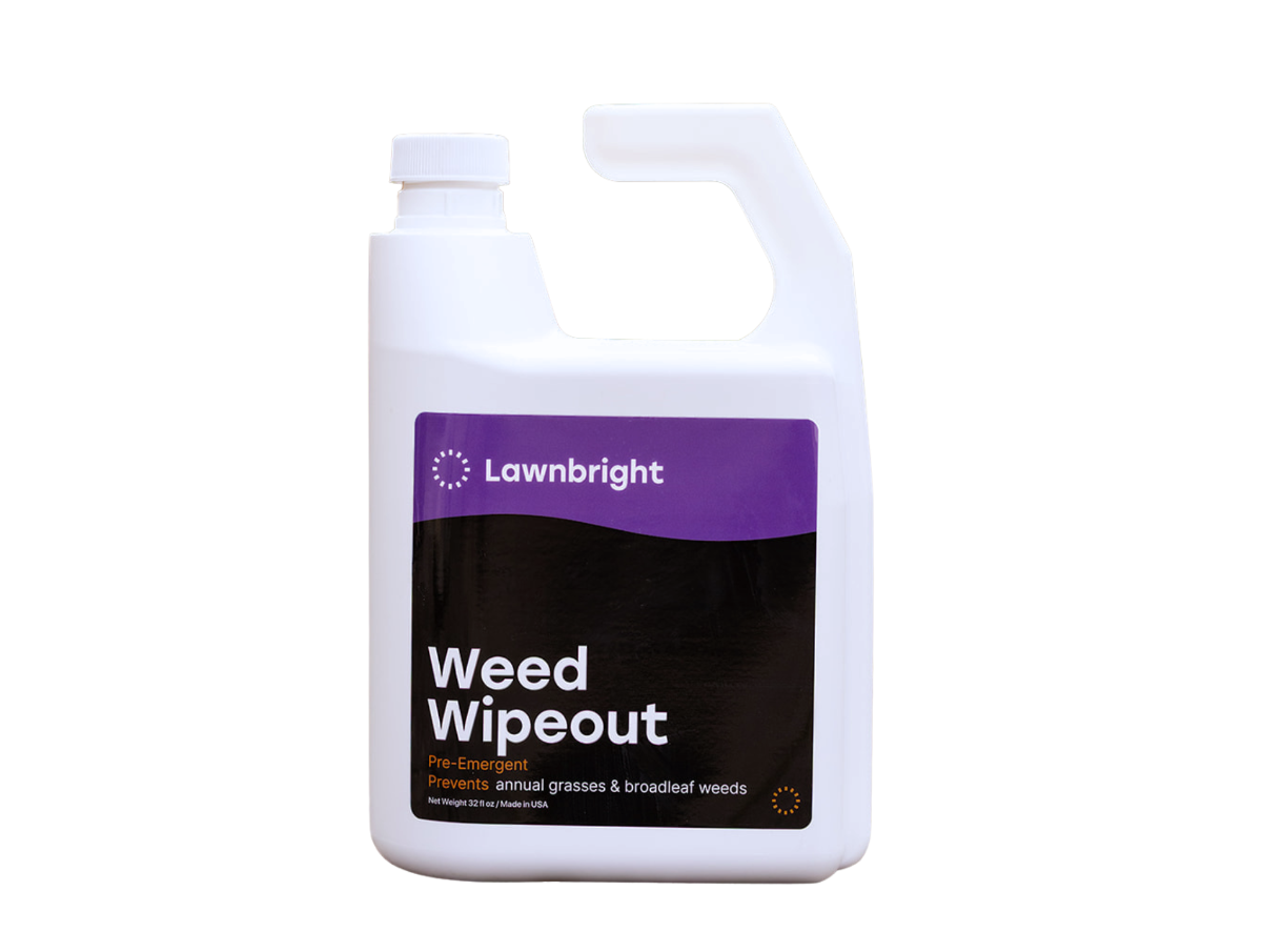 Lawnbright Weed Wipeout container on a white background